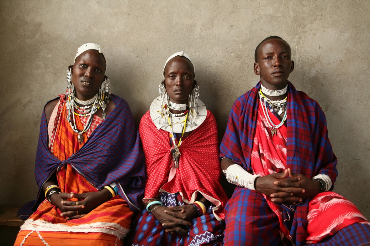 This picture comes from another trip to Masai Land for the Observer - different but connected story. All I see through my window today is grey - think we need some Masai style in London to see us through winter.