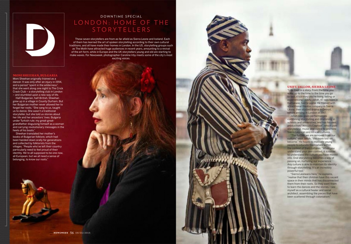 Once upon a time in London... A photo story and series of interviews I've just done for Newsweek Magazine is out this week, looking at oral storytelling amongst displaced people.